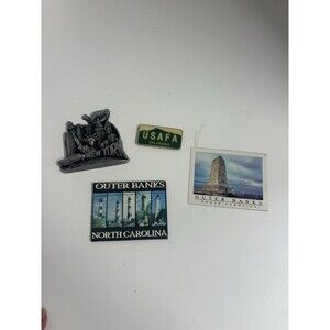 4 Lot Magnets Places New York North Carolina